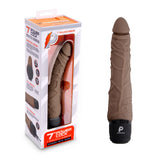 Powercocks 7" Realistic Vibrator Dark Brown