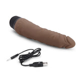 Powercocks 7" Realistic Vibrator Dark Brown