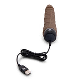 Powercocks 7" Realistic Vibrator Dark Brown