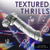 Pleasure Crystals 7.1" Glass Dildo W/ Balls