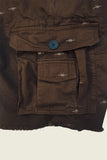 PHIPPS STAR EMBOIRDERED CARGO SHORTS BROWN
