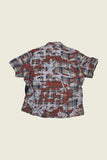 PHIPPS OVERSIZED BOWLING SHIRT PLAID CAMO