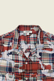 PHIPPS OVERSIZED BOWLING SHIRT PLAID CAMO