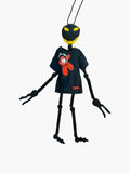 Walter Van Beirendonck Alien Friend + T Necklace in black
