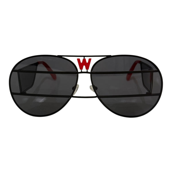 WALTER VAN BEIRENDONCK brutal pilot sunglasses - black shadow