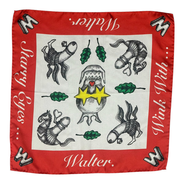 Walter Van Beirendonck Crown Bandana - Red