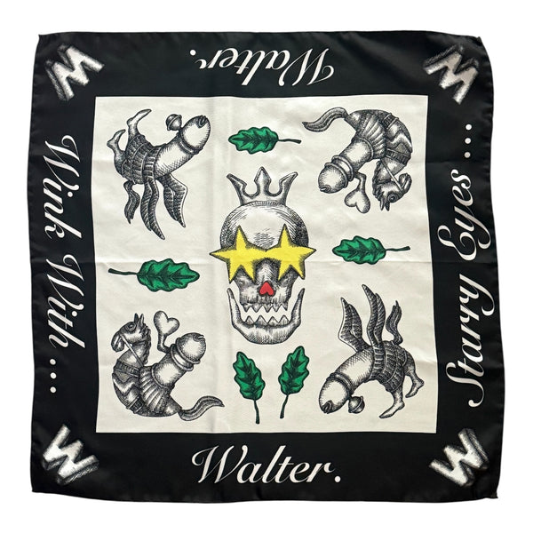 Walter Van Beirendonck Crown Bandana - Black