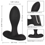 Eclipse Slender Probe Silicone Rechargeable Anal Plug Waterproof 3.75in