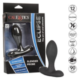 Eclipse Slender Probe Silicone Rechargeable Anal Plug Waterproof 3.75in