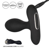 Eclipse Slender Probe Silicone Rechargeable Anal Plug Waterproof 3.75in