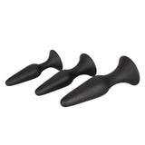 Anal Toys Silicone Anal Trainer Kit Black 3 Sizes