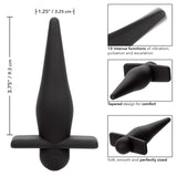 Anal Toys Rechargeable Silicone High Intense Probe - BLACK