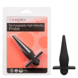 Anal Toys Rechargeable Silicone High Intense Probe - BLACK