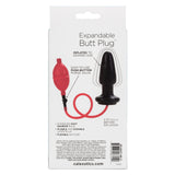 Anal Toys Expandable Butt Plug Black and Red