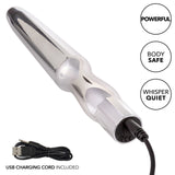 Anal Toys Rechargeable Silicone Anal Probe - Silver