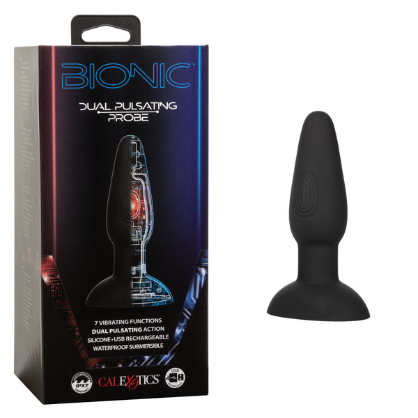 Bionic Dual Pulsating Probe Rechargeable Silicone Anal Stimulator