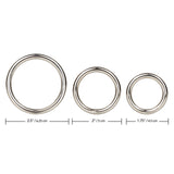 Rings! Silver Cock Rings (3 Piece Set)