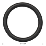 Rings! Black Rubber Cock Ring- Medium