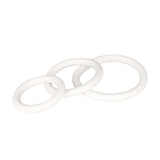 Rings! White Rubber Cock Rings (3 Piece Set)