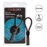 Rings! Silicone Stud Lasso Cock Ring - Black