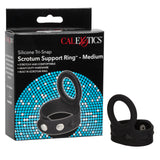 Rings! Silicone Tri-Snap Scrotum Support Cock Ring - Medium