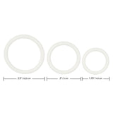 Rings! Tri Rings Cock Ring Set (3 Piece Set) - GLOW IN THE DARK