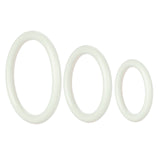 Rings! Tri Rings Cock Ring Set (3 Piece Set) - GLOW IN THE DARK