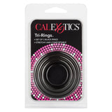 Rings! Tri Rings Cock Ring Set (3 Piece Set) - Black