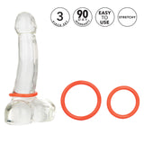 Rings! Tri Rings Cock Ring Set (3 Piece Set) - Red