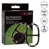 Rings! Steel Beaded Dual Silicone Maximizer Cock Ring