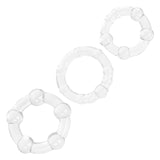 Rings! Island Rings Cock Rings (3 piece set) - Clear