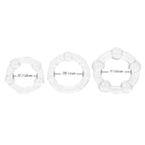 Rings! Island Rings Cock Rings (3 piece set) - Clear