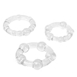 Rings! Island Rings Cock Rings (3 piece set) - Clear