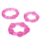 Rings! Island Rings Cock Rings (3 piece set) - Pink