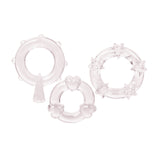 Rings! Magic C Rings Cock Rings (3 Piece Set) - Clear