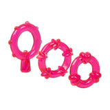 Rings! Magic C Rings Cock Rings (3 Piece Set) - Red