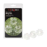 Rings! Reversible Ring Set Silicone Cock Ring (3 Piece Set) - Clear