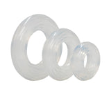 Rings! Premium Silicone Cock Ring Set (3 Piece Set) - Clear