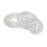 Rings! Premium Silicone Cock Ring Set (3 Piece Set) - Clear