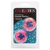 Rings! Island Rings Double Stacker Cock Rings (2 piece set) - Pink
