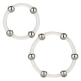 Rings! Steel Beaded Silicone Ring Set (2 per set)