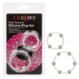 Rings! Steel Beaded Silicone Ring Set (2 per set)