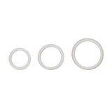Rings! Silicone Support Rings Cock Rings (3 Piece Set) - Clear