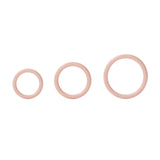 Rings! Silicone Support Rings Cock Rings (3 Piece Set) - Ivory