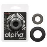 Alpha Liquid Silicone Prolong Cock Ring (2 Piece Set)