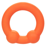 Alpha Liquid Silicone Dual Ball Ring - Orange