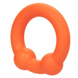 Alpha Liquid Silicone Dual Ball Ring - Orange