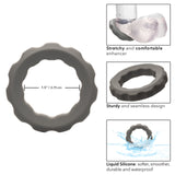 Alpha Liquid Silicone Erect Ring - Grey