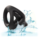 Alpha Liquid Silicone Dual Cage & Ring - Black