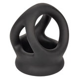 Alpha Liquid Silicone Dual Cage & Ring - Black